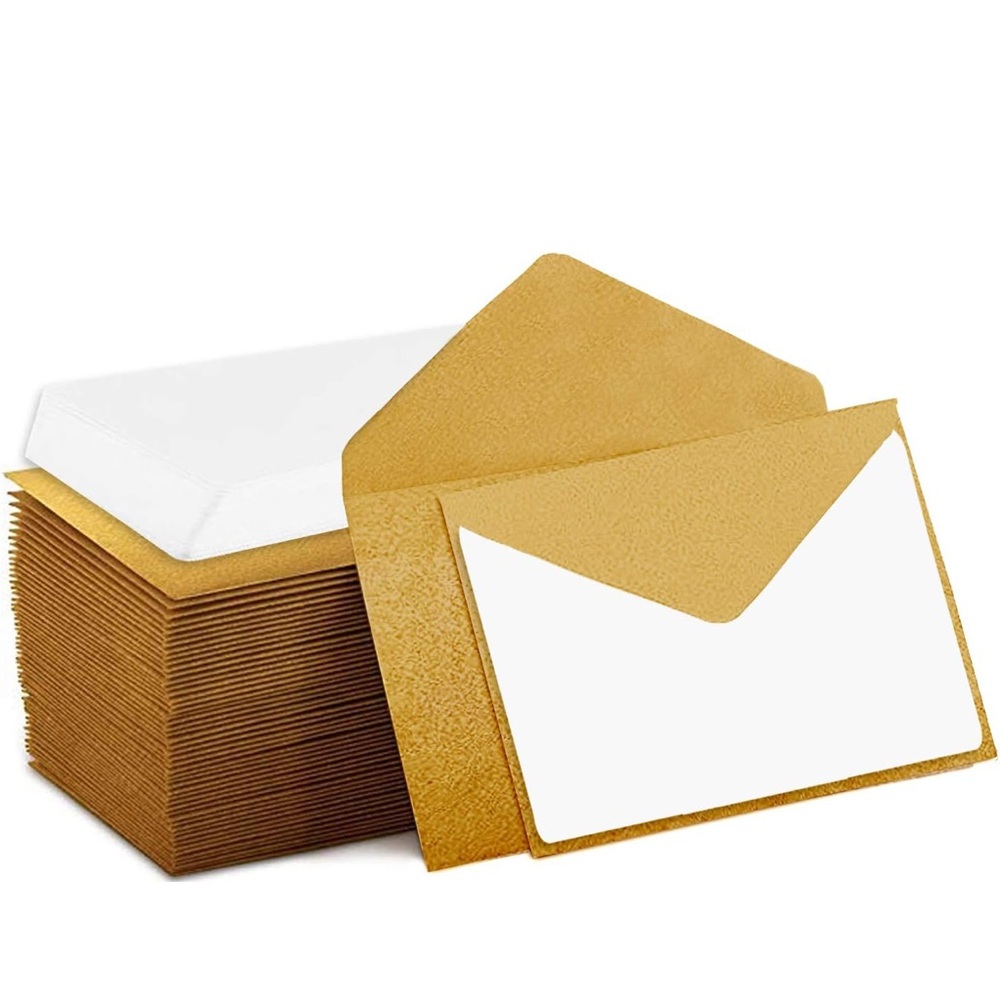 700 Mini Envelopes With White Blank Note Cards, Mini Envelopes